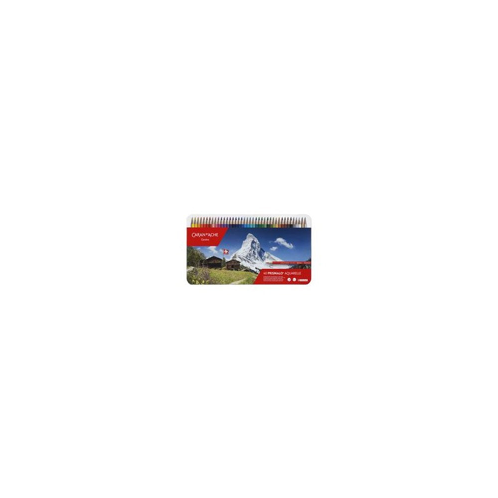 CARAN D'ACHE Crayon de couleur PRISMALO Aquarelle, 40 pièces