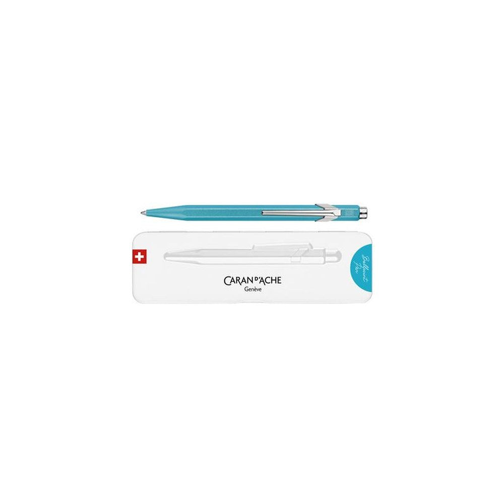 CARAN D'ACHE Stylo à bille 849 Colormat-X, turquoise