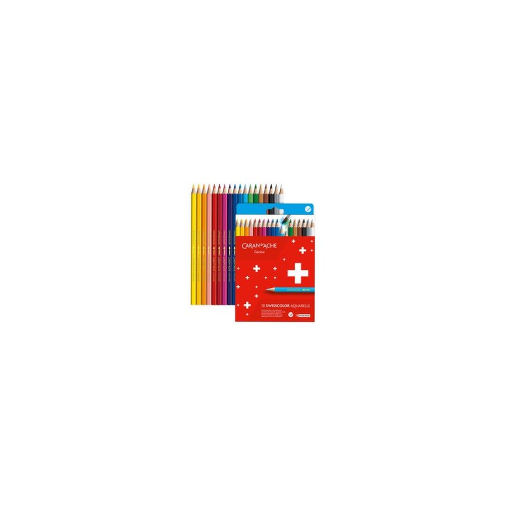 CARAN D'ACHE Crayons de couleur SWISSCOLOR Aquarelle