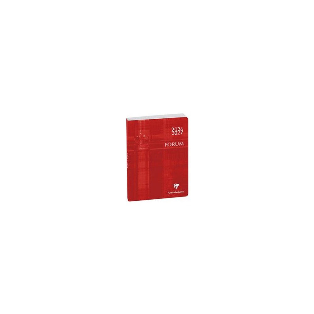Clairefontaine Agenda scolaire FORUM Metric, 2026/2027,rouge