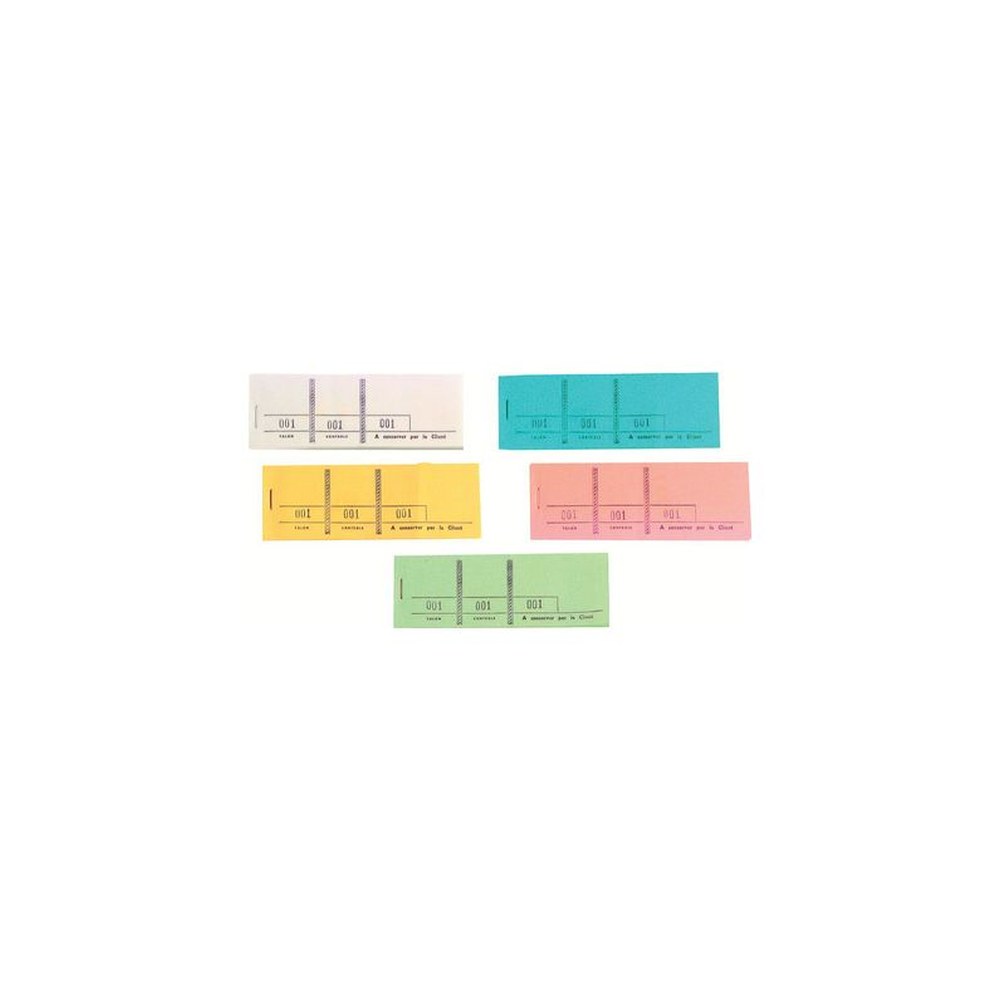 EXACOMPTA Bloc passe-partout pour tombola, 48 x 150 mm x50