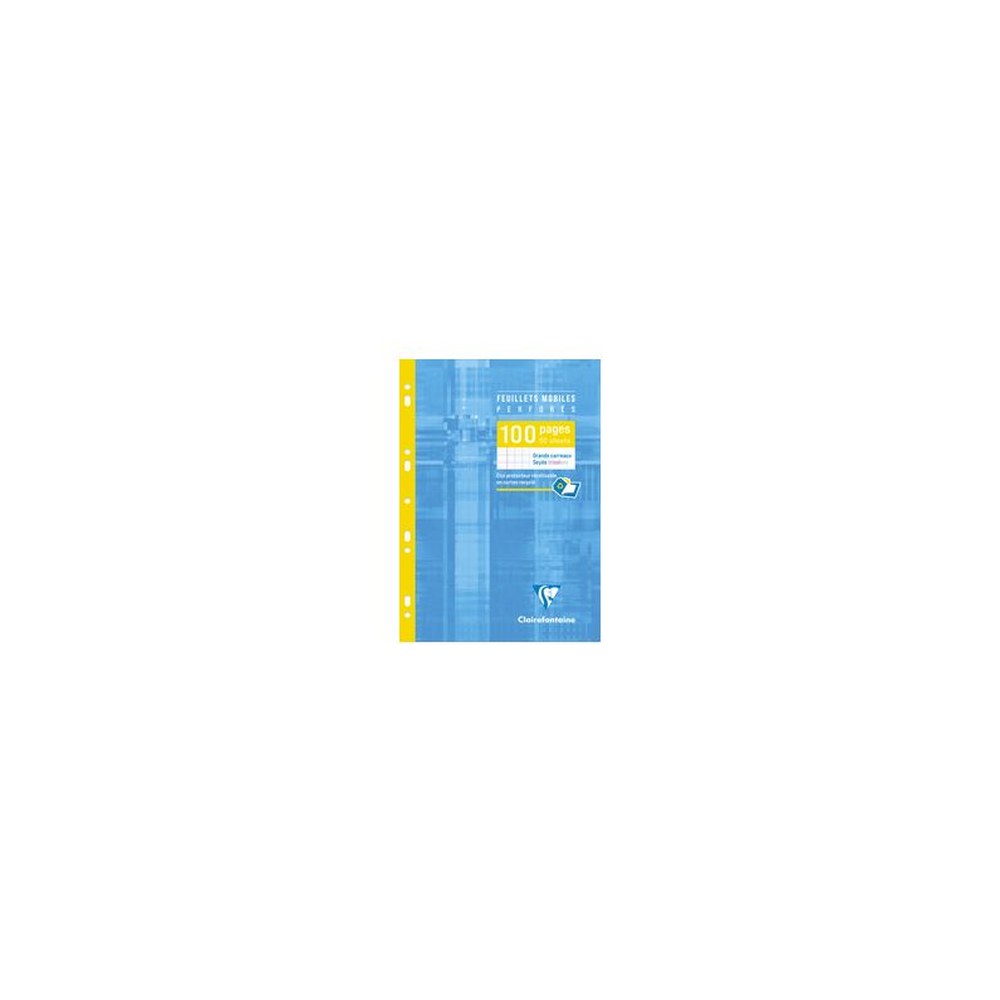 Clairefontaine Feuillets mobiles A4, quadrillé 5/5,100 pages