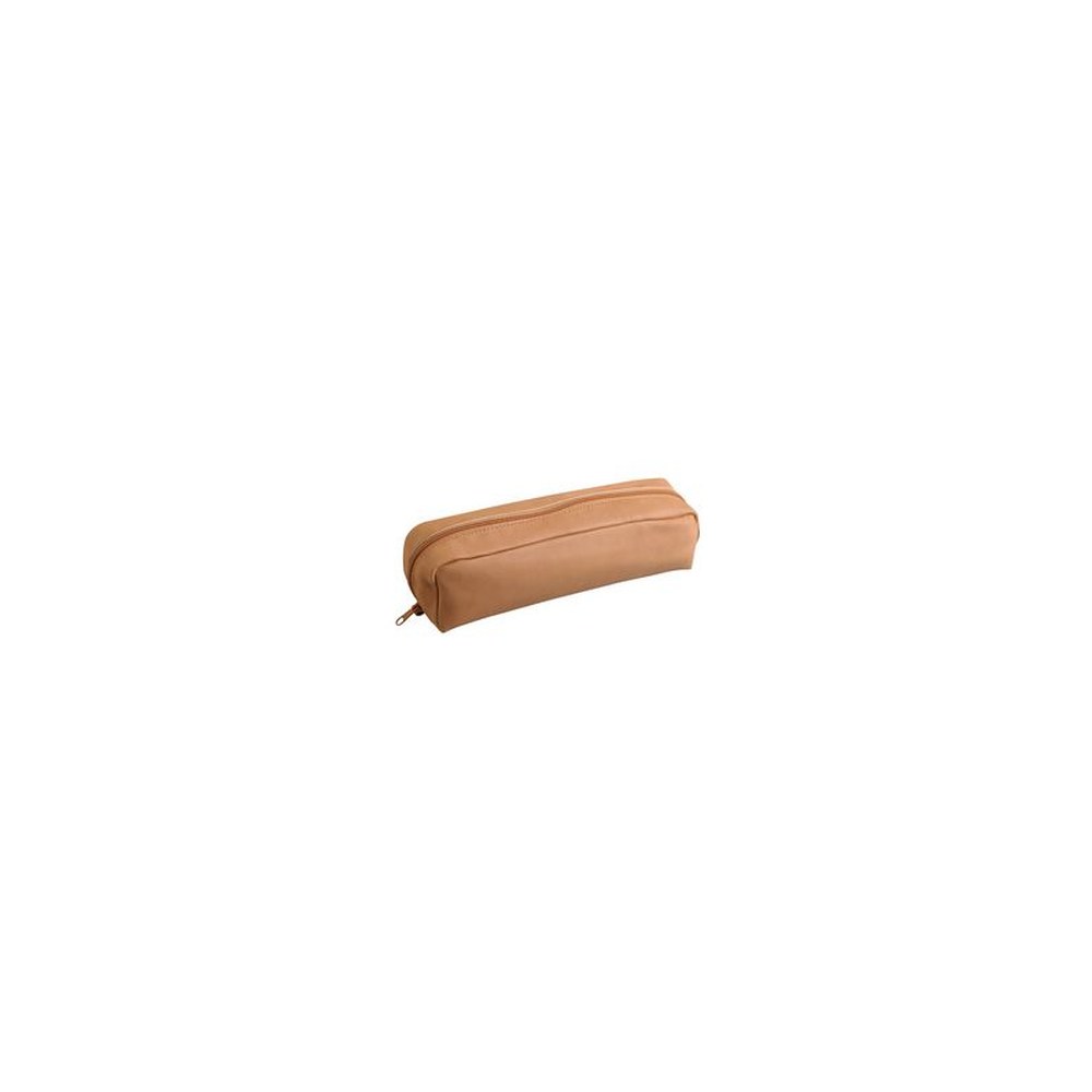 Clairefontaine Trousse rectangulaire, cuir naturel
