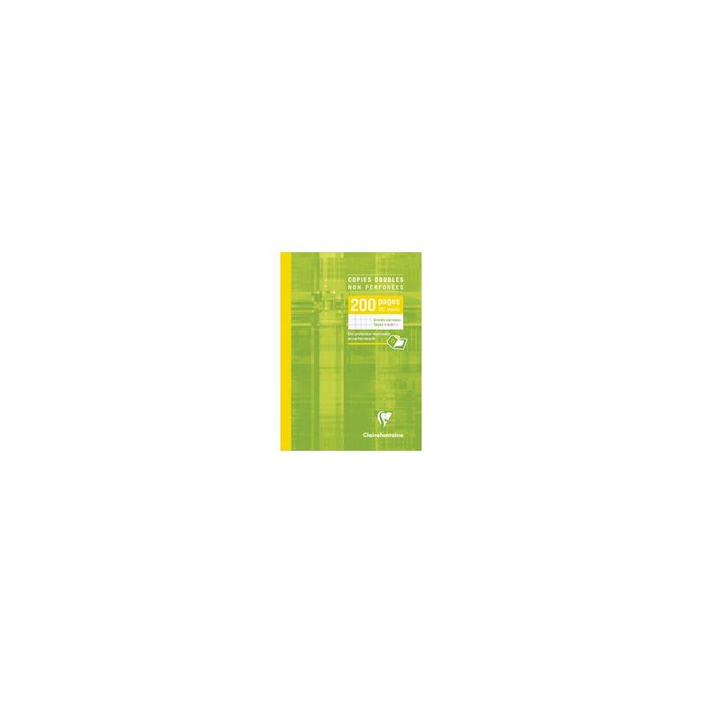 Clairefontaine Copies doubles non perforées, A4, seyès