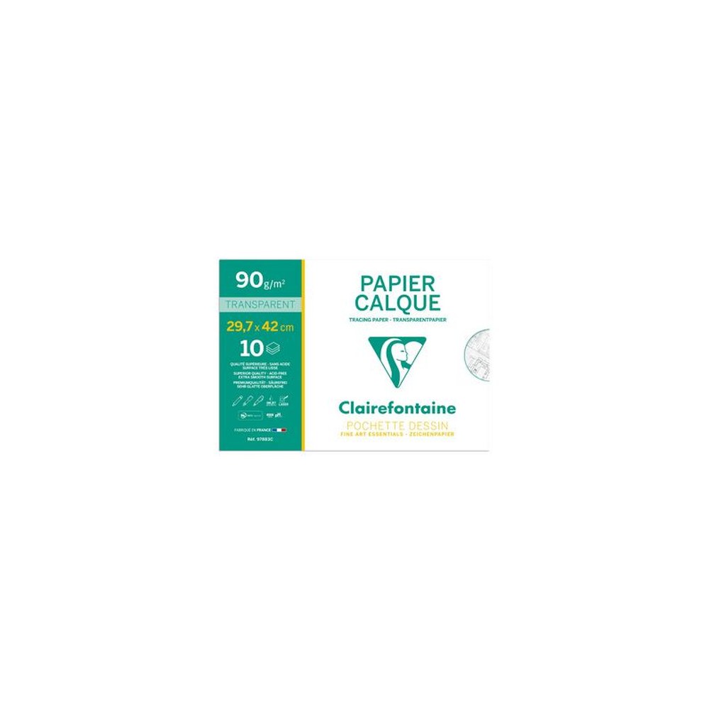 Clairefontaine Papier calque, 90/95 g/m2, A3