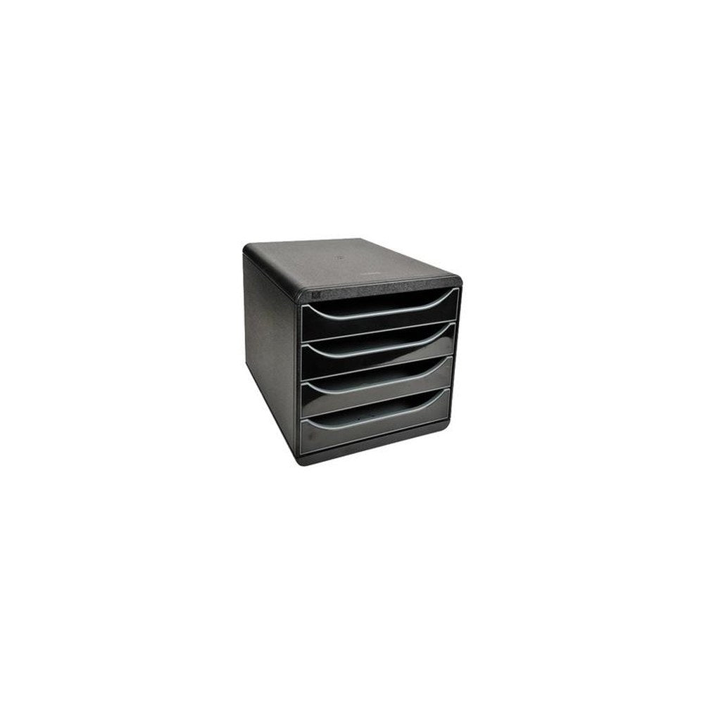 EXACOMPTA Module de classement BIG-BOX, 4 tiroirs, noir