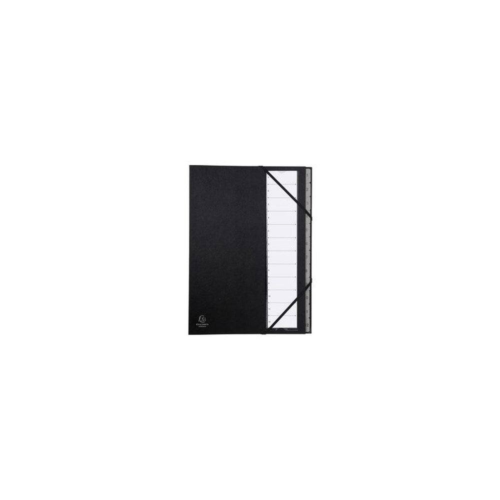 EXACOMPTA Trieur Ordonator, 1-12, A4, 12 compartiments, noir