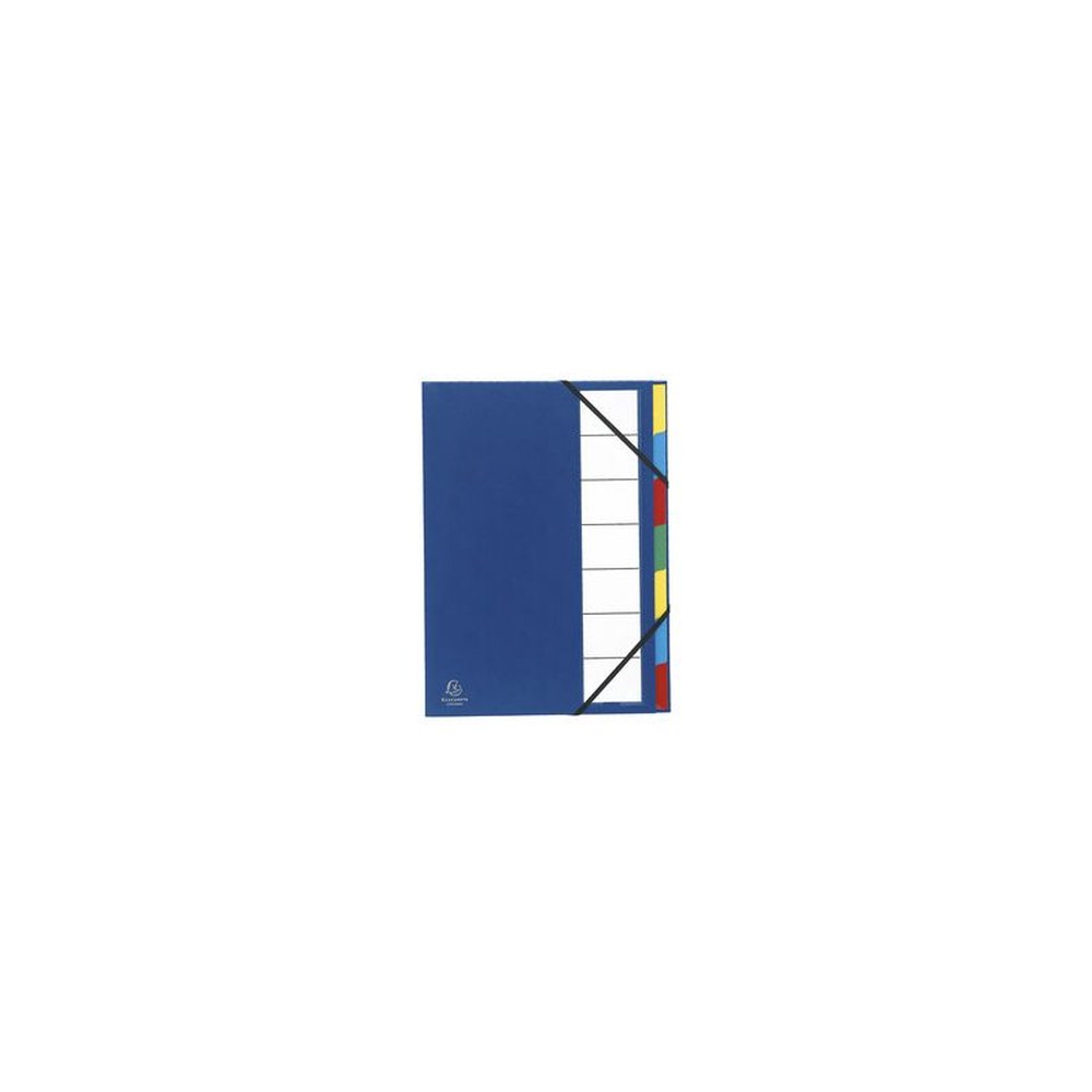 EXACOMPTA Trieur Harmonika, PP, 12 compartiments, bleu