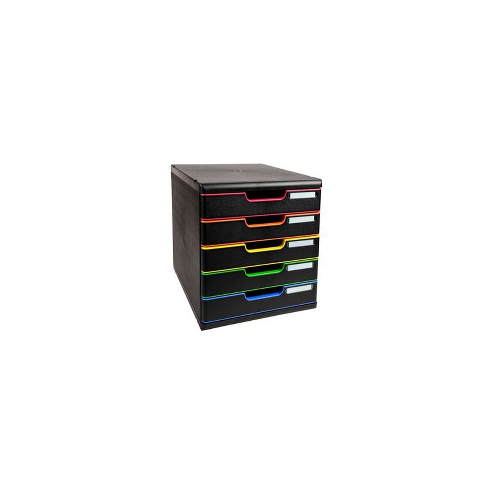 EXACOMPTA Module de classement MODULO A4, 5 tiroirs,arlequin