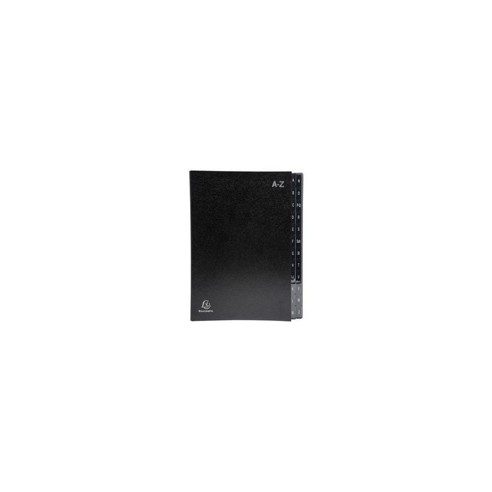 EXACOMPTA Pultordner, DIN A4, A-Z, 24 Fächer, schwarz