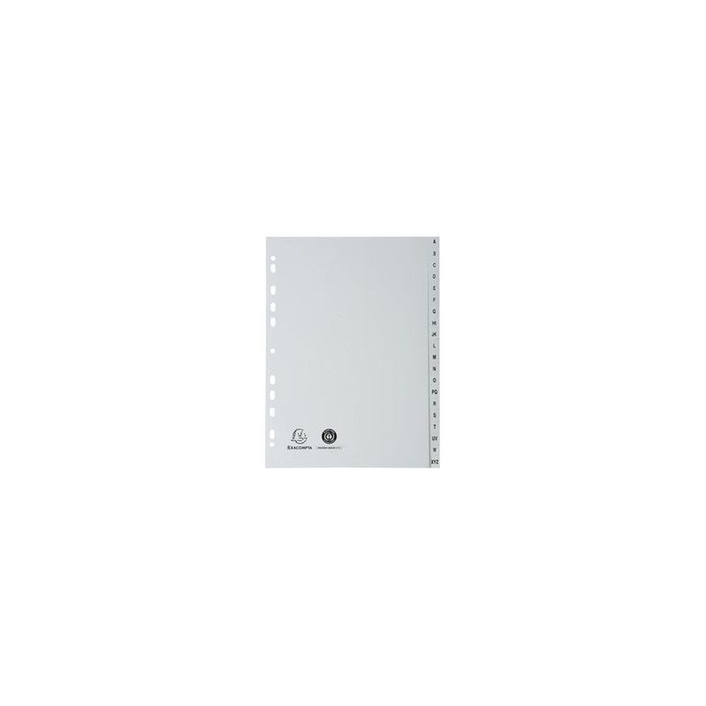 EXACOMPTA Intercalaires en plastique, A-Z, A4, 20 touches
