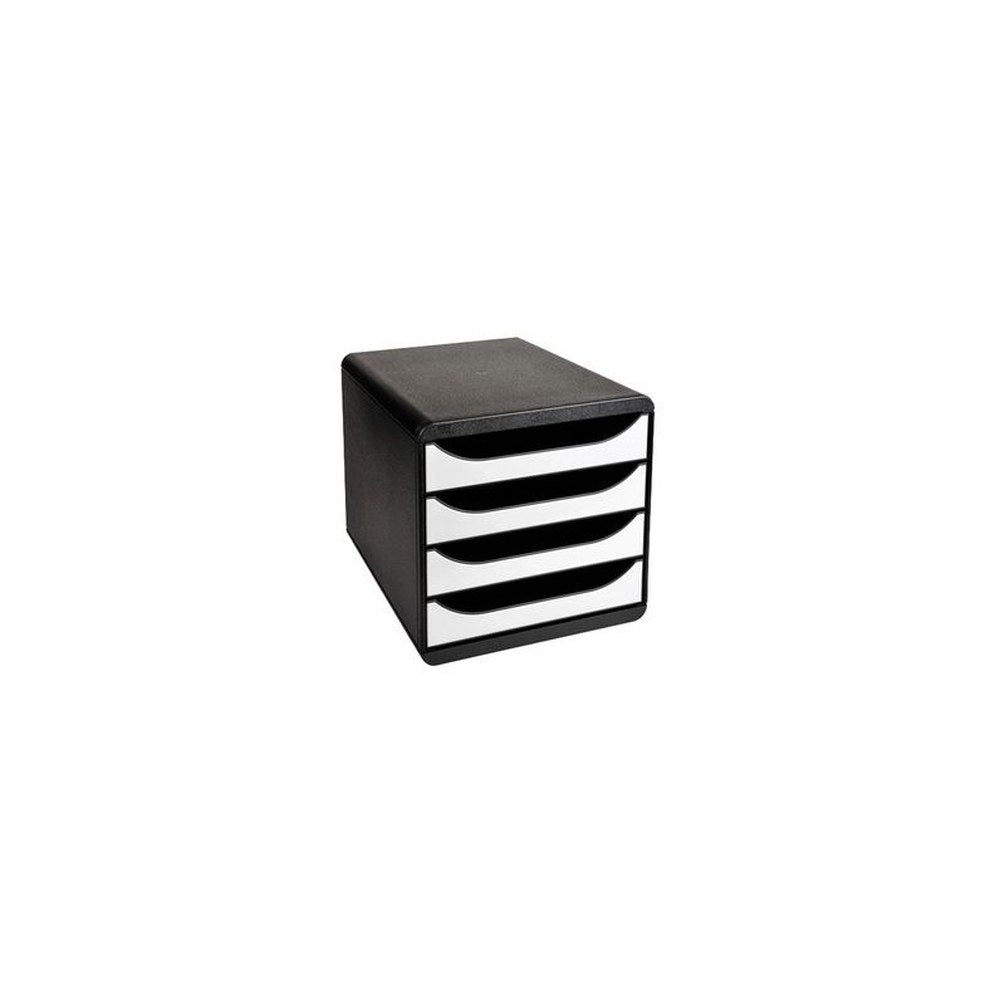 EXACOMPTA Module de classement BIG-BOX, 4 tiroirs, blanc