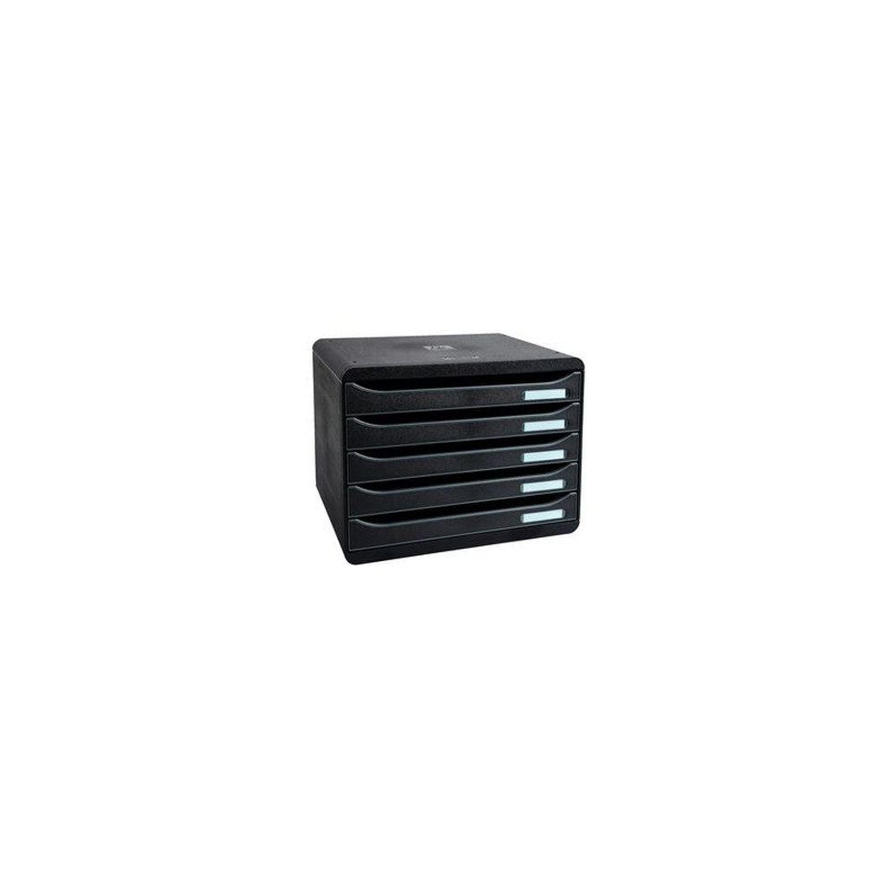 EXACOMPTA Module de classement BIG-BOX PLUS, 5 tiroirs, noir