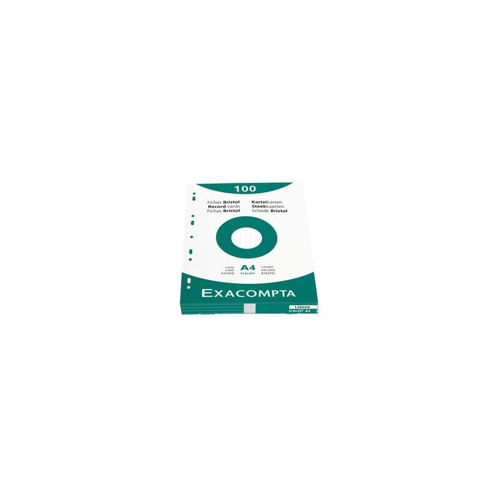 EXACOMPTA Fiches bristol, A4, uni, vert