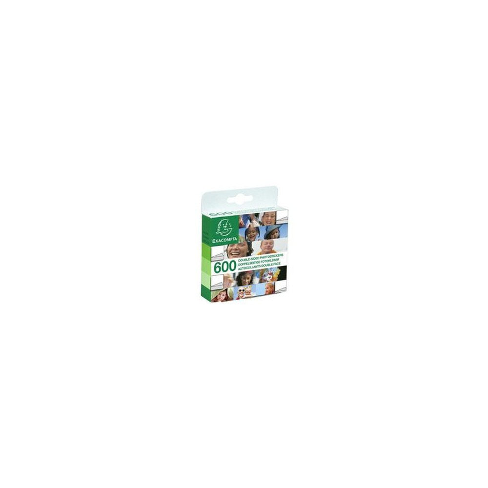 EXACOMPTA Autocollants pour photos, blanc, double-face