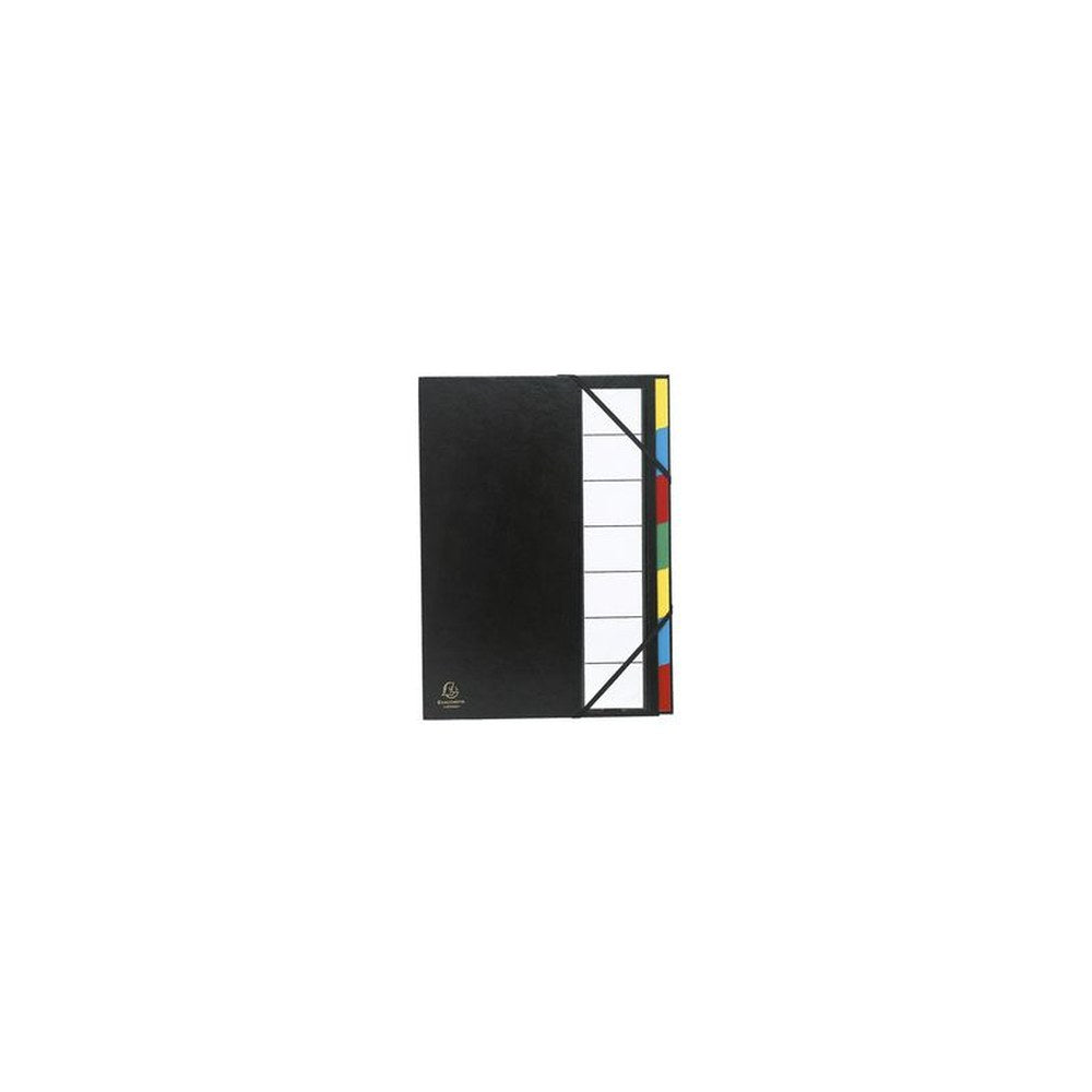 EXACOMPTA Trieur Harmonika, PP, 7 compartiments, noir
