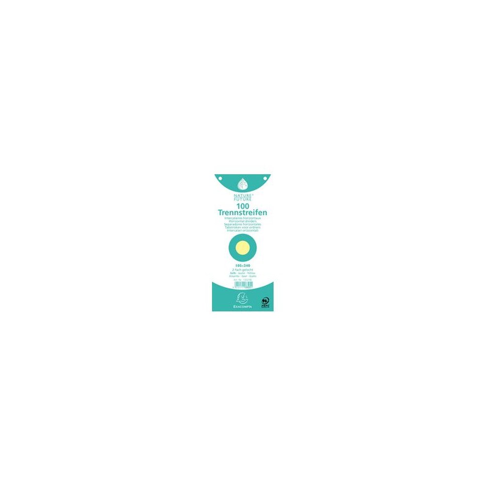 EXACOMPTA Intercalaires Premium, 105 x 240 mm, jaune