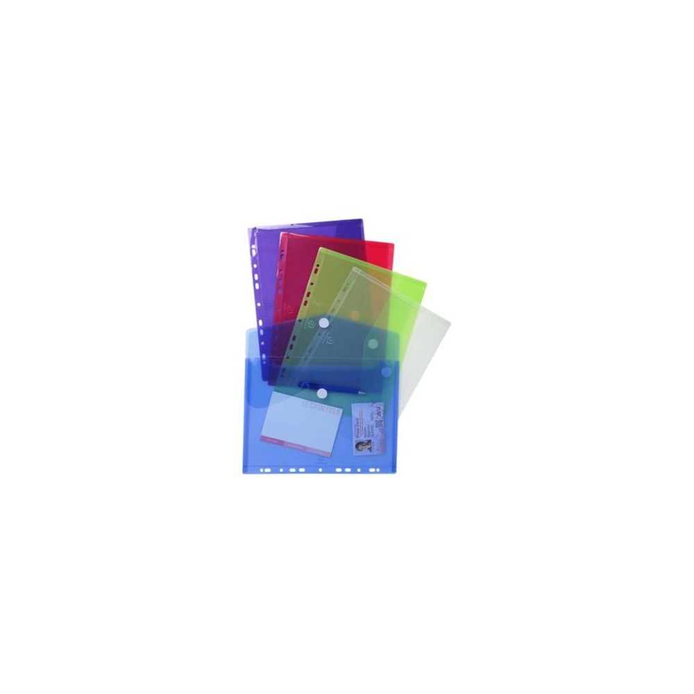 EXACOMPTA Pochette document perforée, A4, PP, transparent