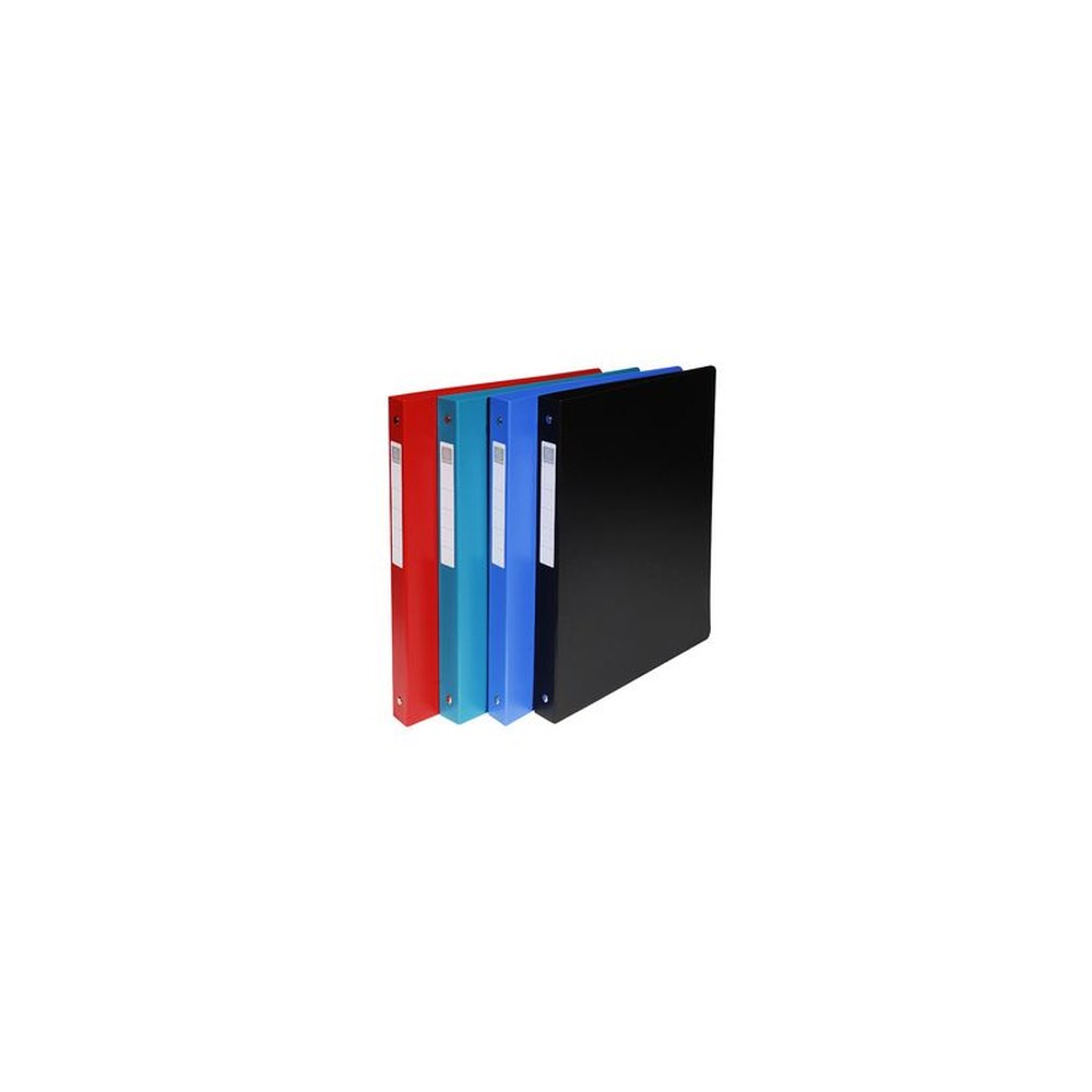 EXACOMPTA Classeur rigide Opaque, PP, A4, 4 anneaux, assorti x10
