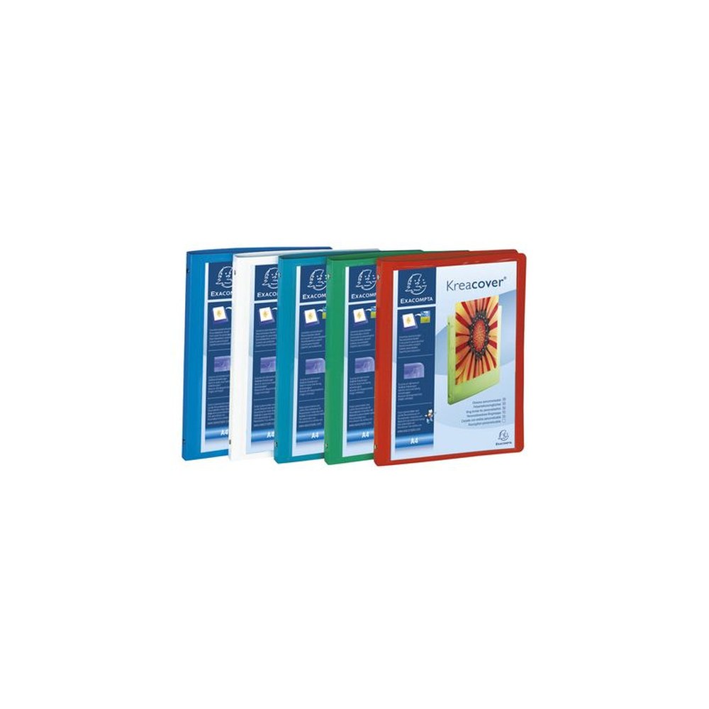 EXACOMPTA Classeur personnalisable Kreacover, PP, A4,assorti x5
