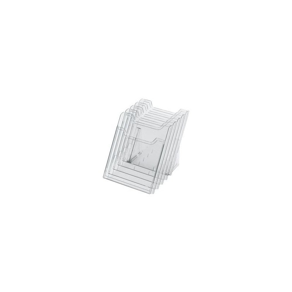 EXACOMPTA Porte-brochures de table, A4 portrait, transparent