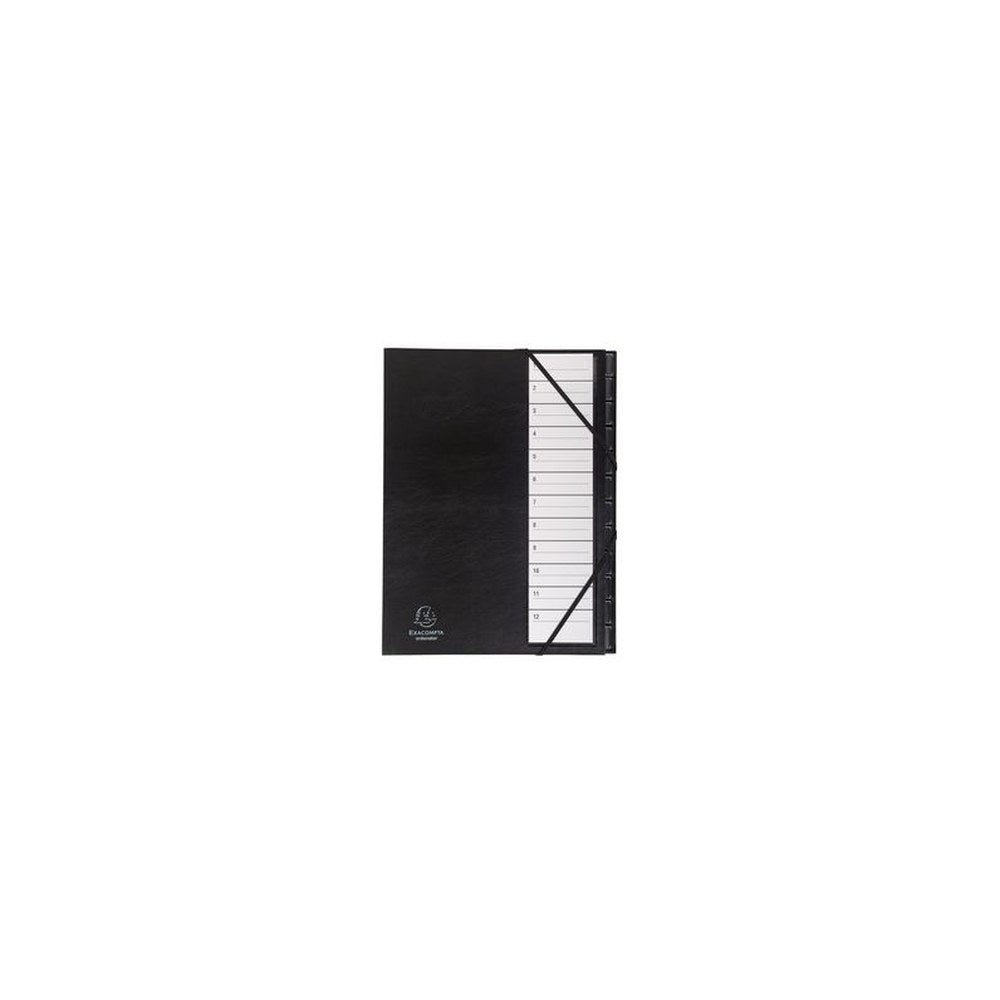 EXACOMPTA Trieur Ordonator, PP, 12 compartiments, noir