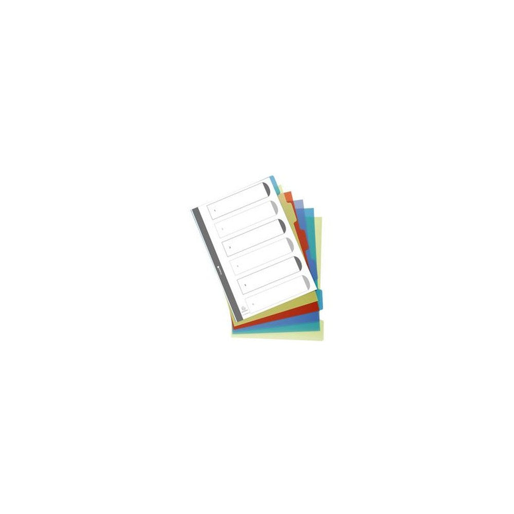 EXACOMPTA Intercalaires en plastique, uni, A4, 12 touches