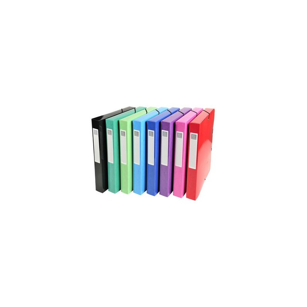 EXACOMPTA Boîte de classement Iderama, carton, A4, assorti x8