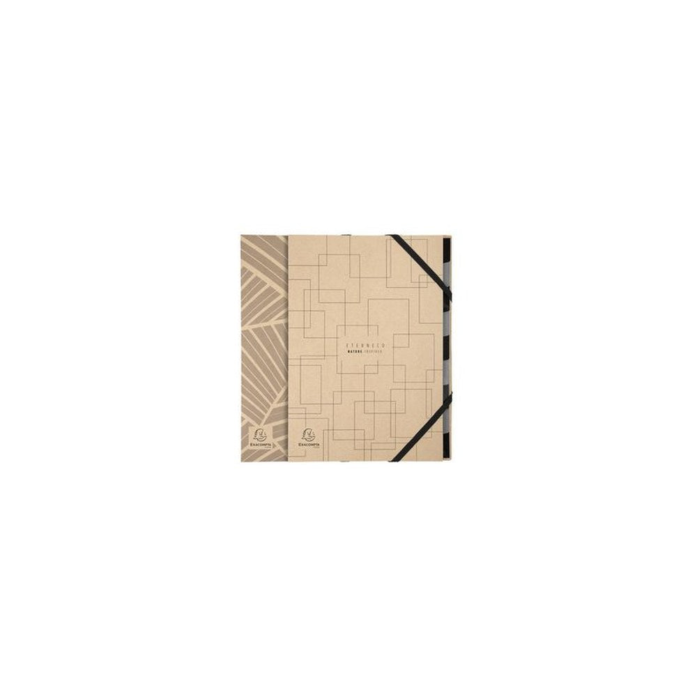 EXACOMPTA Trieur Eterneco, carton, 9 compartiments, naturel