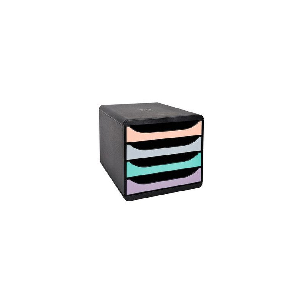 EXACOMPTA Module de classement BIG-BOX Aquarel, 4 tiroirs
