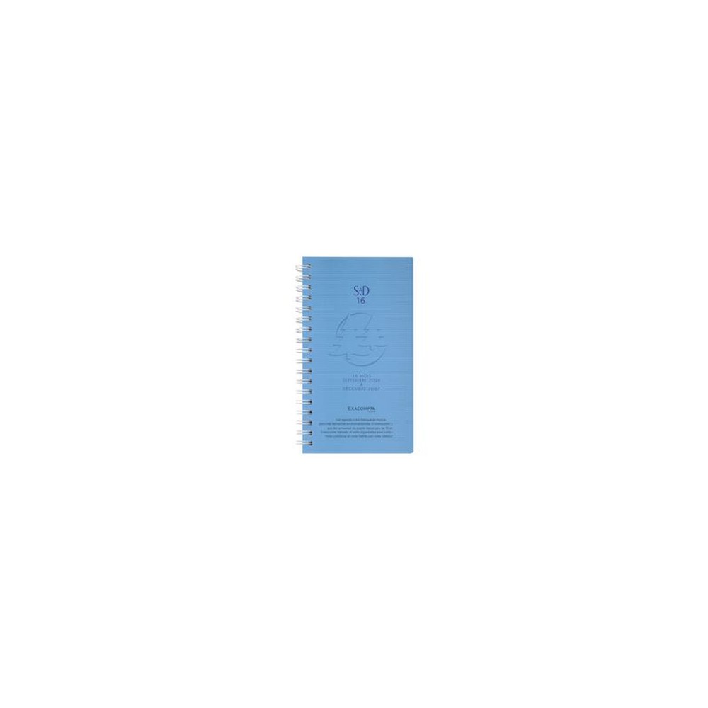 EXACOMPTA Agenda de poche SAD 16S, 2026/2027, 16 mois x5