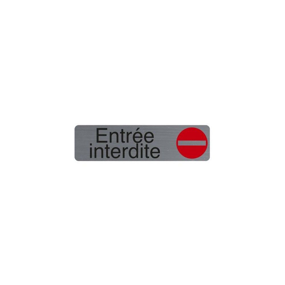 EXACOMPTA Plaque de signalisation "Entrée interdite"