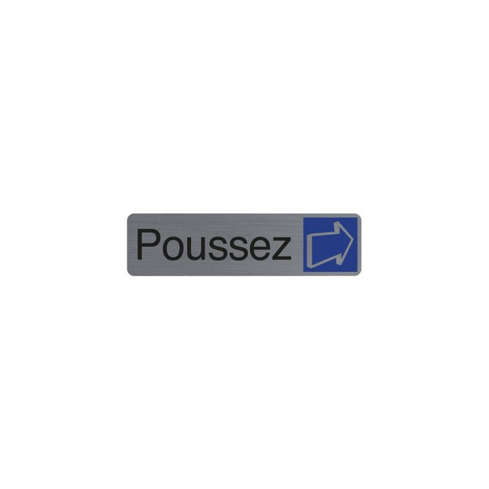 EXACOMPTA Plaque de signalisation "Poussez"