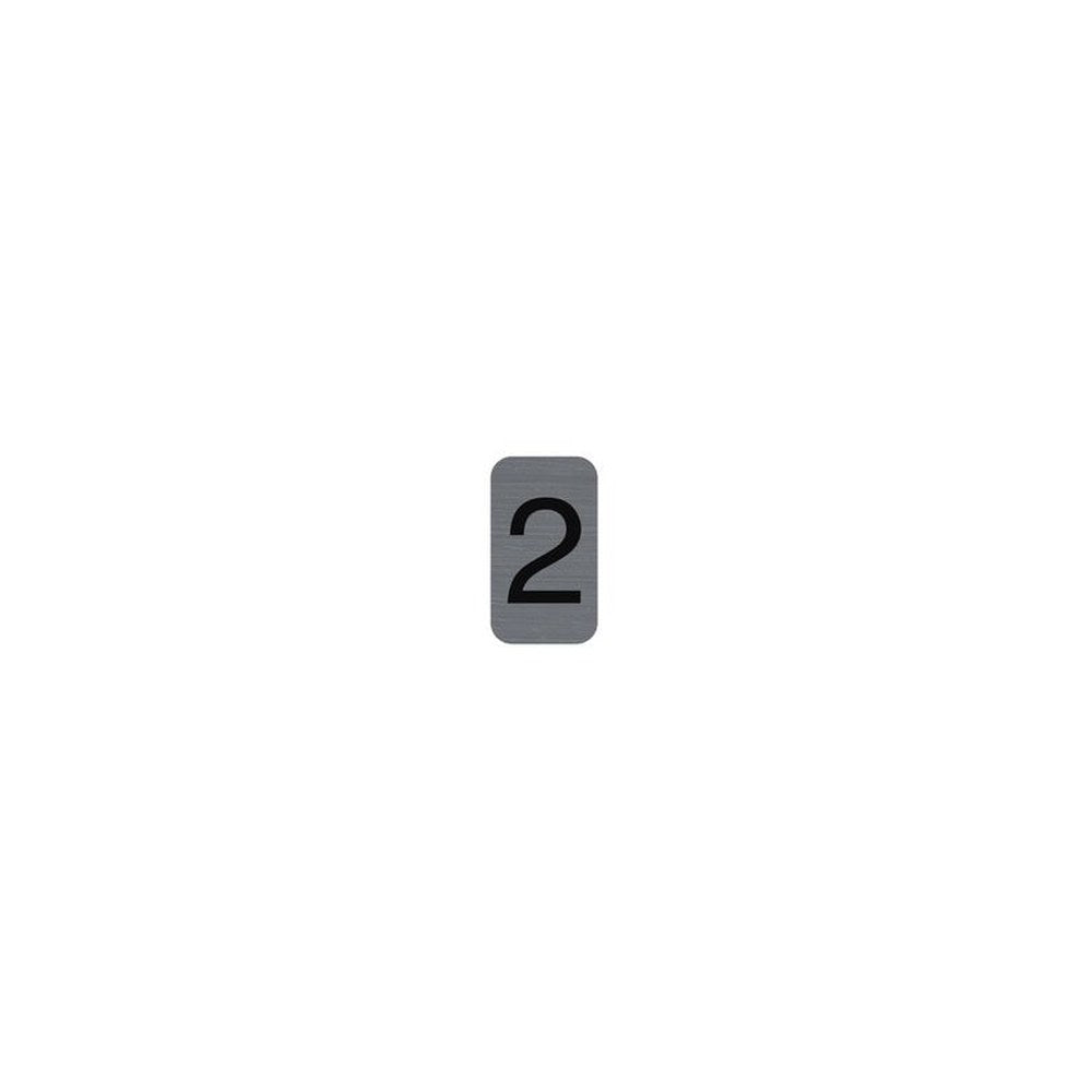 EXACOMPTA Plaque de signalisation chiffres "2", 25 x 44 mm