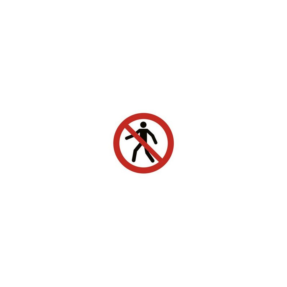 EXACOMPTA Plaque de signalisation "Interdit de marcher"