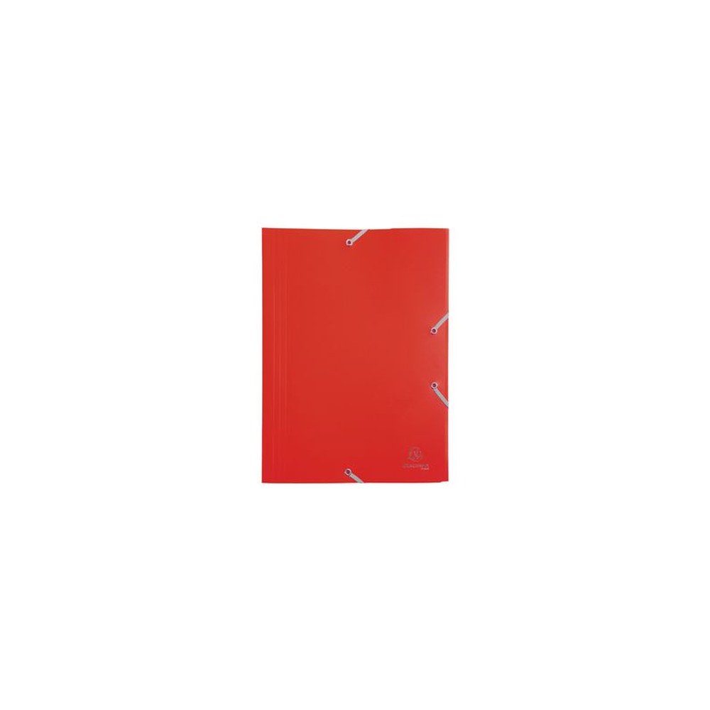 EXACOMPTA Chemise à élastiques Opaque Eco, PP, A4, rouge