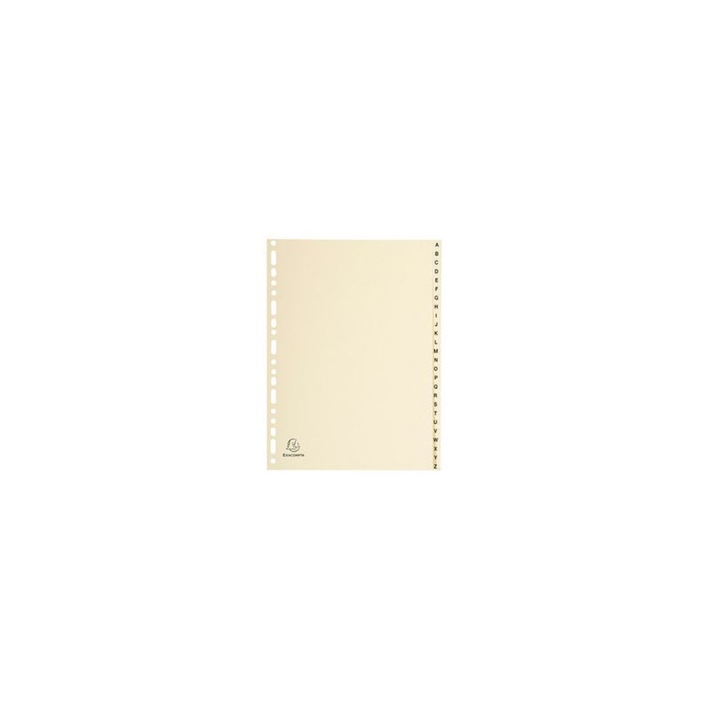 EXACOMPTA Intercalaires carte peau, A-Z, A4, 20 touches x10