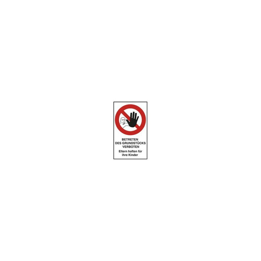 EXACOMPTA Hinweisschild "Betreten verboten", rot/weiß
