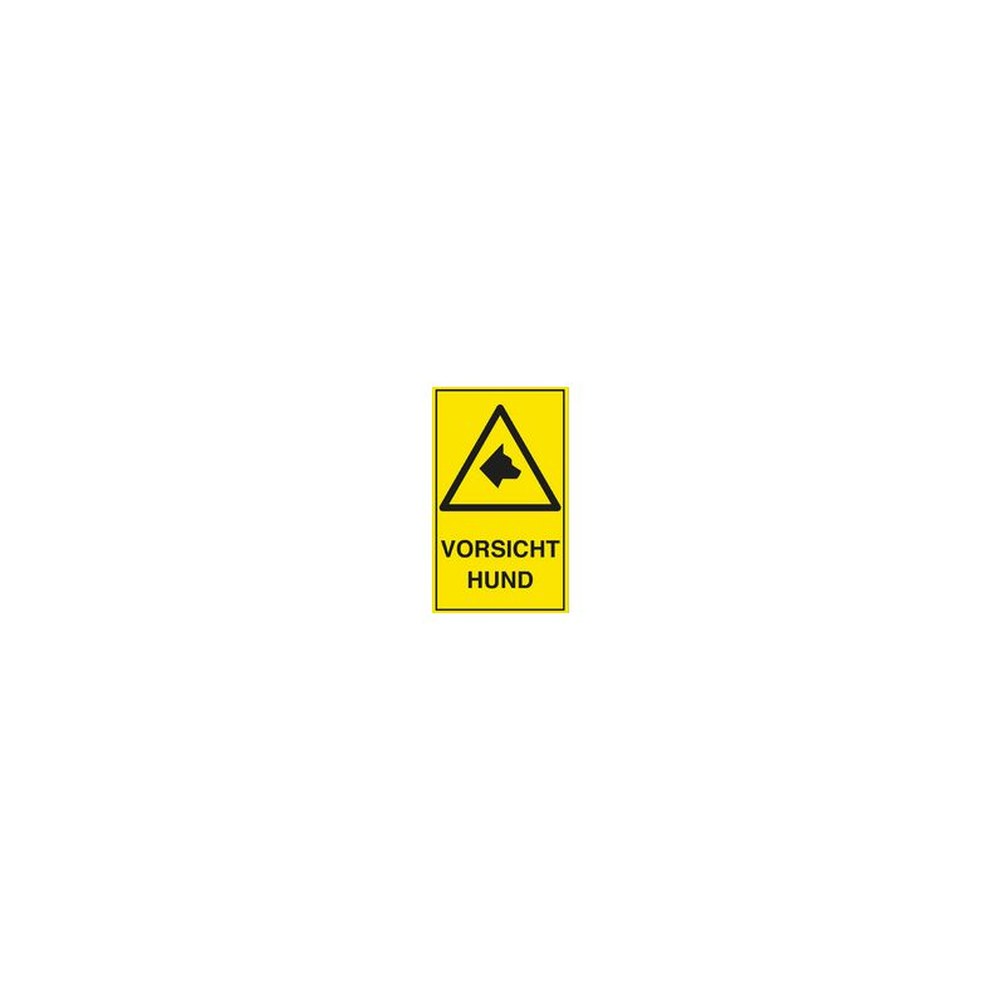EXACOMPTA Hinweisschild "Vorsicht Hund", gelb/schwarz