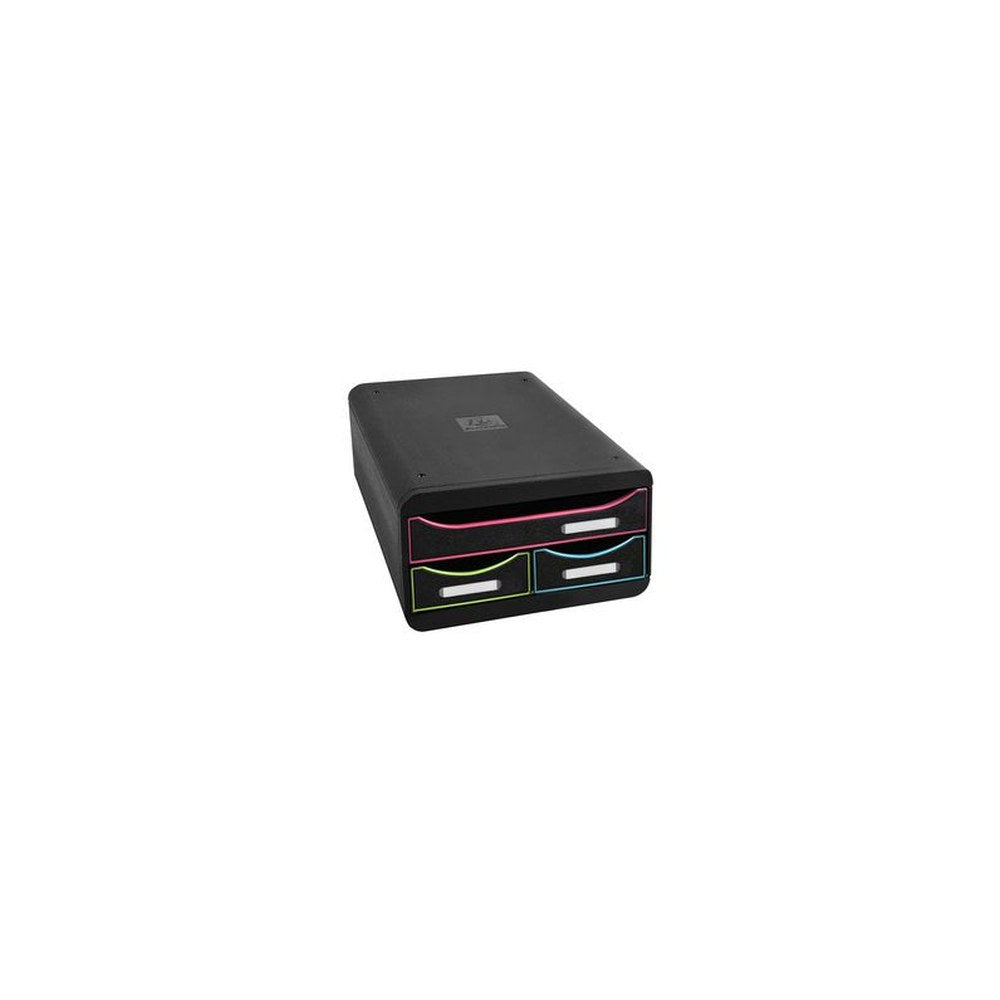 EXACOMPTA Module de classement SMALL-BOX 3 tiroirs, arlequin