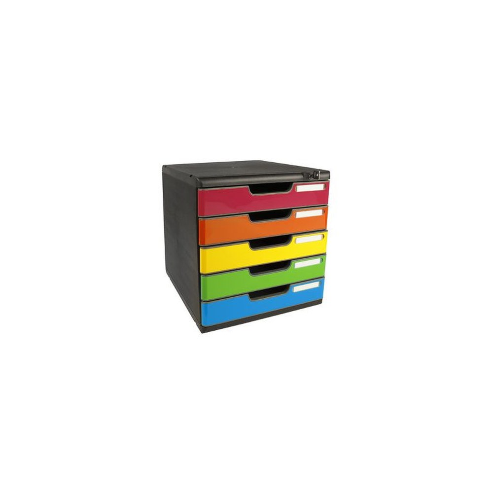 EXACOMPTA Module de classement MODULO A4 5 tiroirs, arlequin