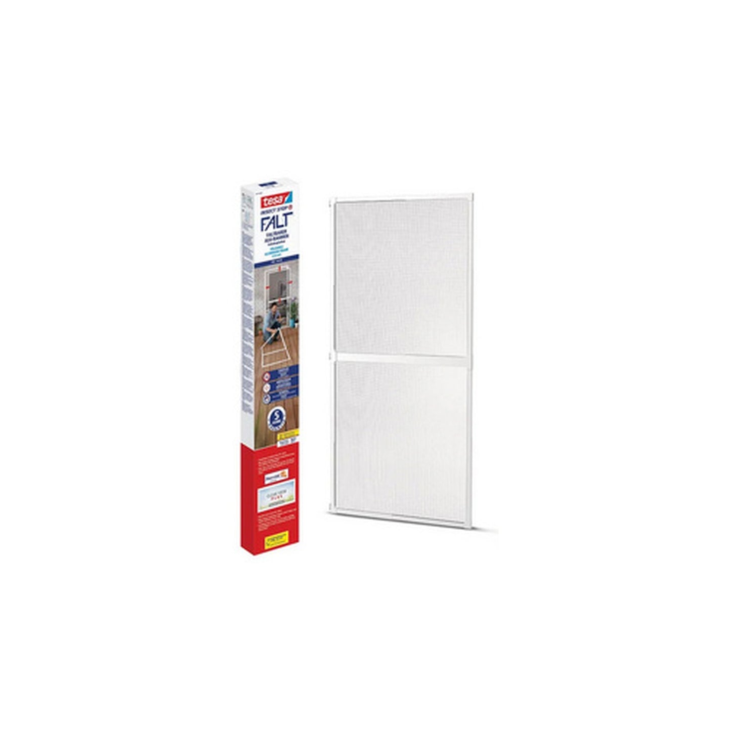 tesa Moustiquaire pour porte ALU FALT, blanc