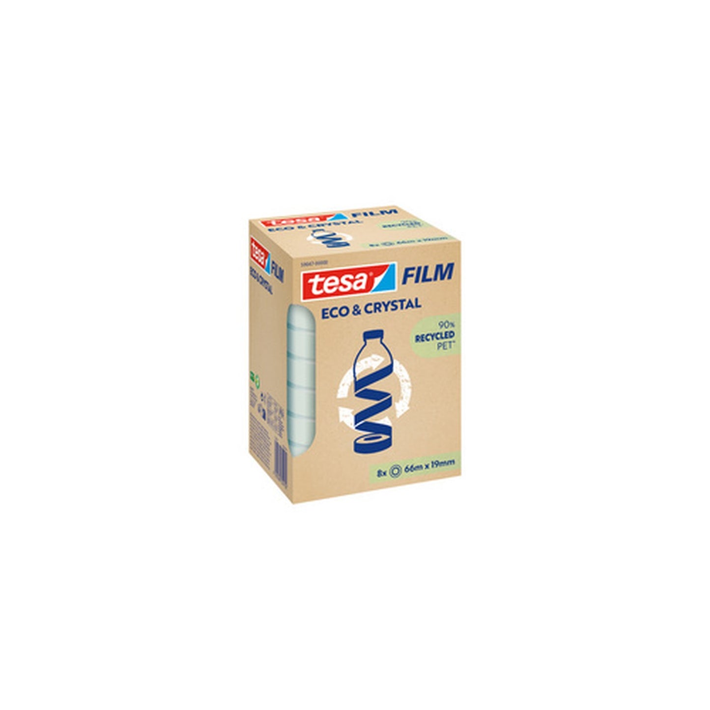 tesa Film ECO & CRYSTAL, 19 mm x 66 m, transparent
