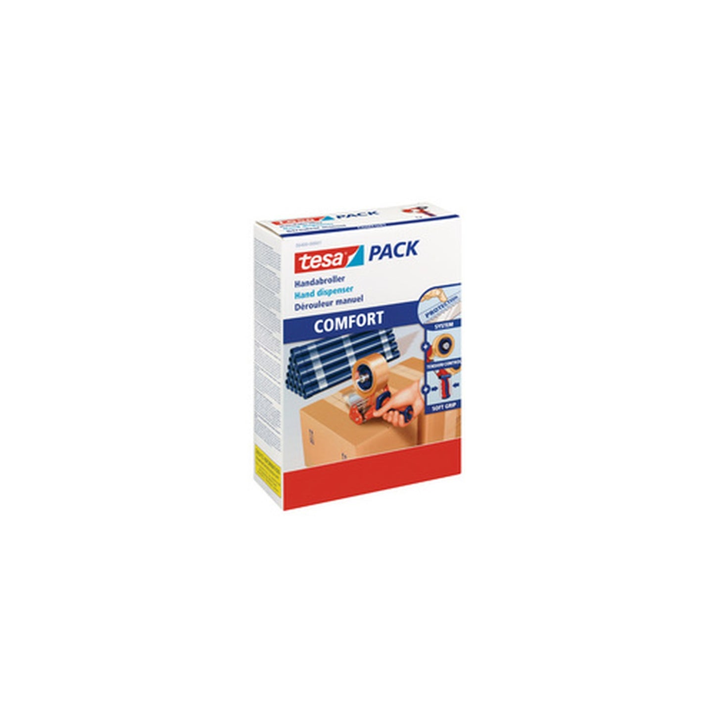 tesa tesapack Dévidoir COMFORT 6400 ruban adhésif emballage