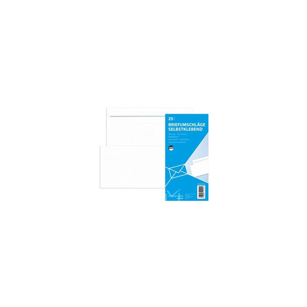MAILmedia Enveloppe offset DL, sans fenêtre, blanc