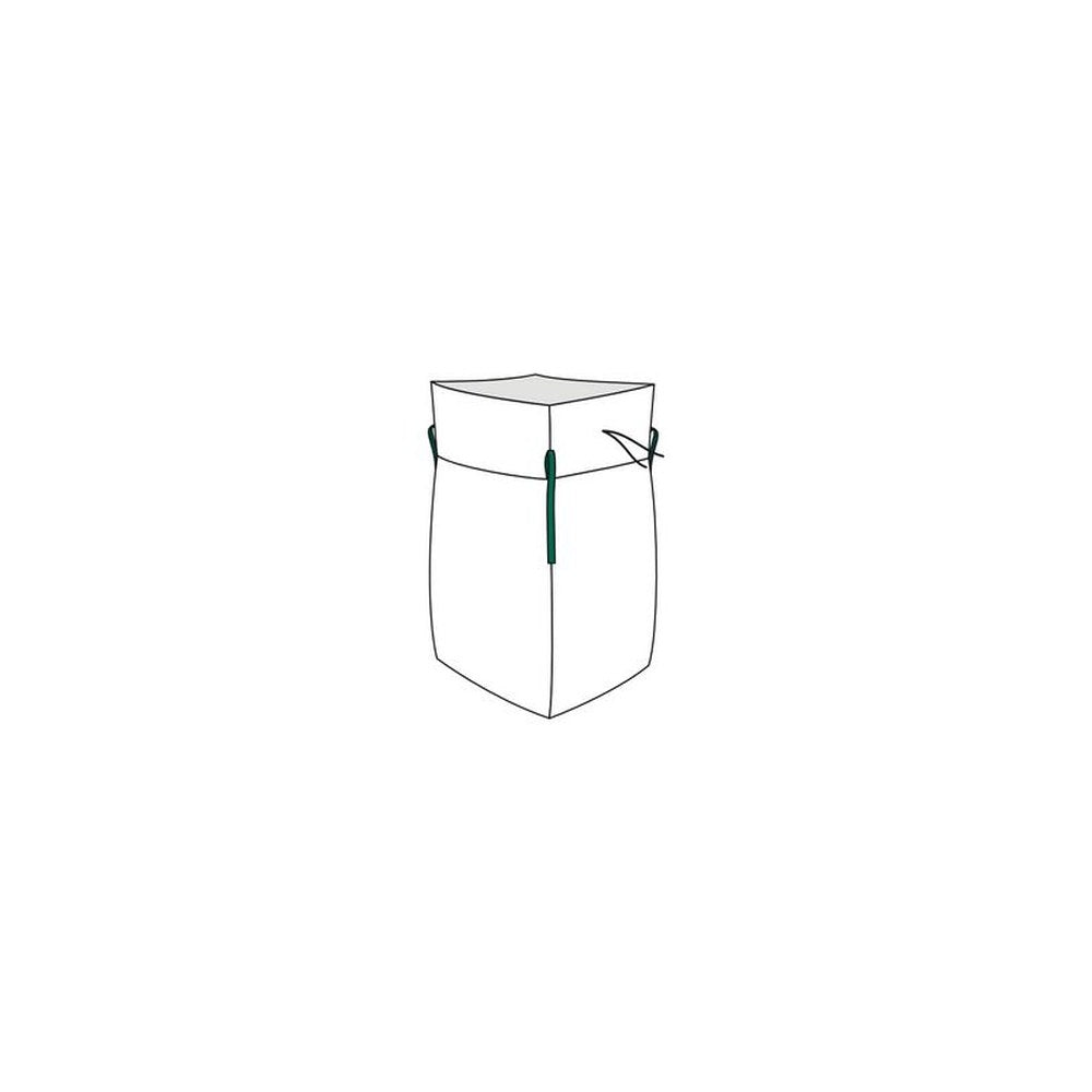 dm-folien Big Bag avec jupe, PP, 900 x 900 mm, blanc