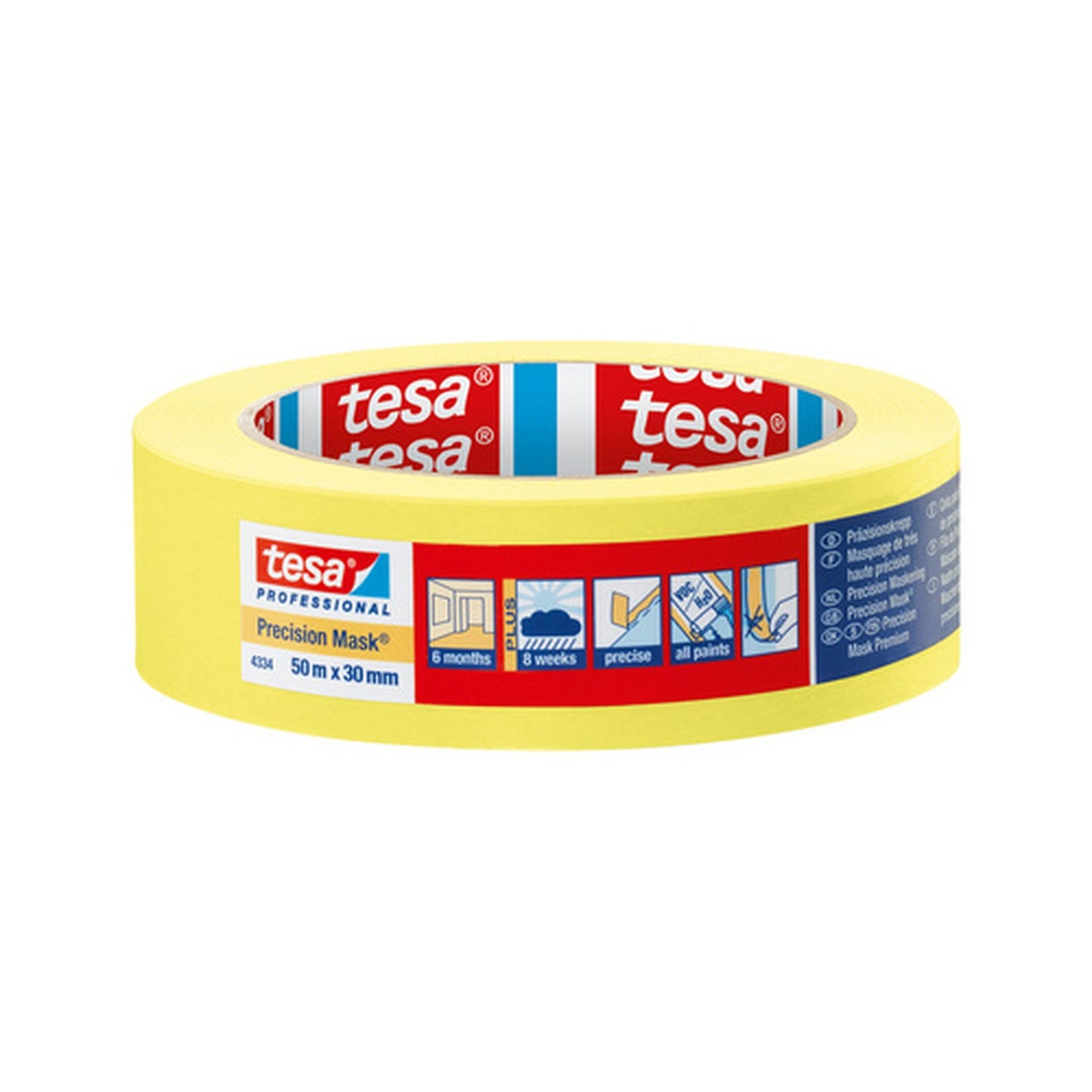 tesa Adhésif masquage papier pour peinture 4334,30 mm x 50 m x5