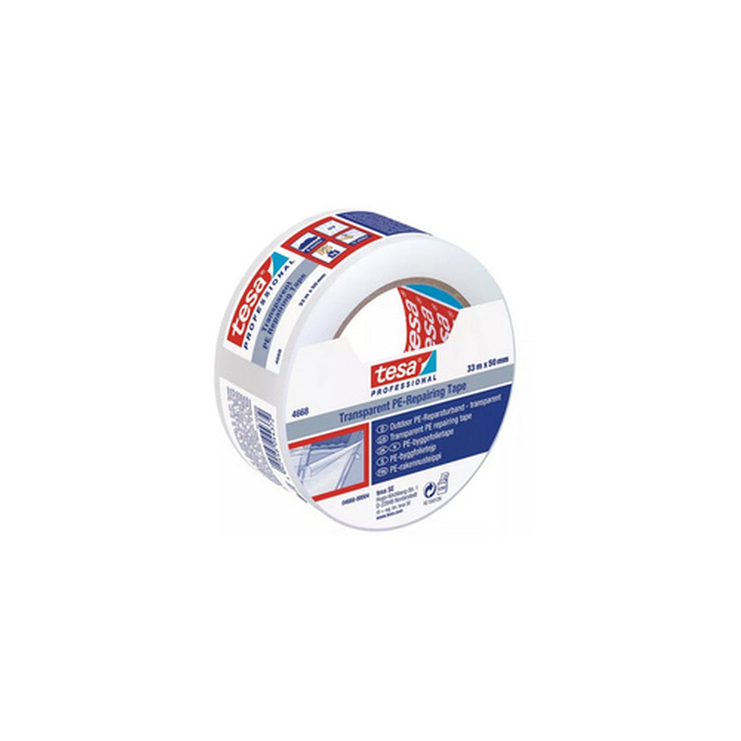 tesa Ruban adhésif pour films 4668 MDPE,50 mm x 33 m,transp.