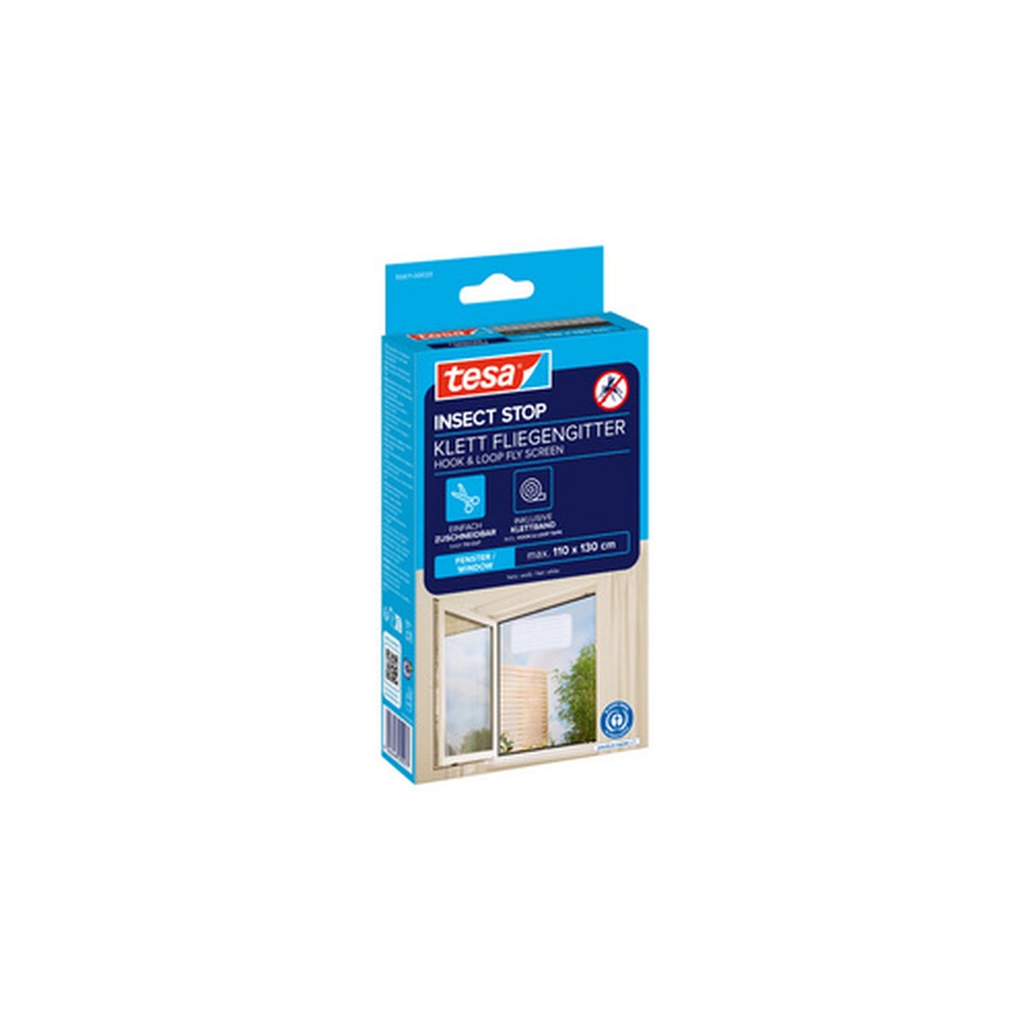 tesa Moustiquaire INSECT STOP pour fenêtre, 1,00 m x 1,00 m