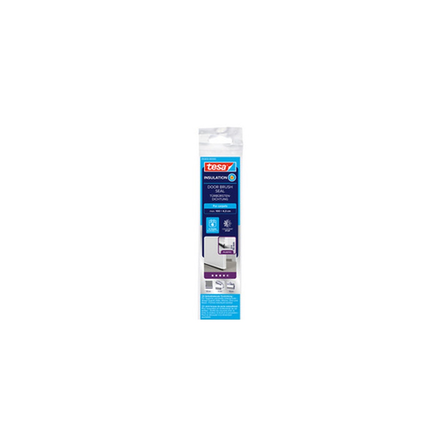 tesa INSULATION Bas de porte, 43 mm x 1 m, blanc